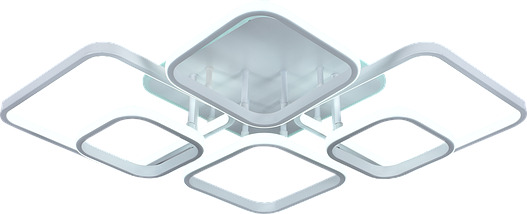 Люстра Sirius DK5854B/6 WH RGB 176W + 10W (371945)