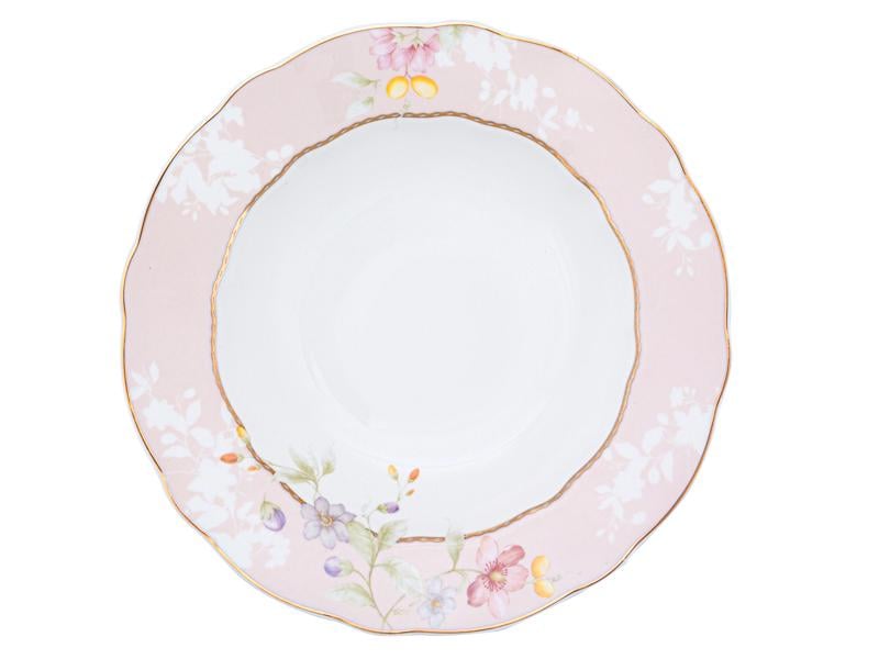 Тарелка фарфоровая плоская Light House Луиза 25 см Белый (264-699-2)