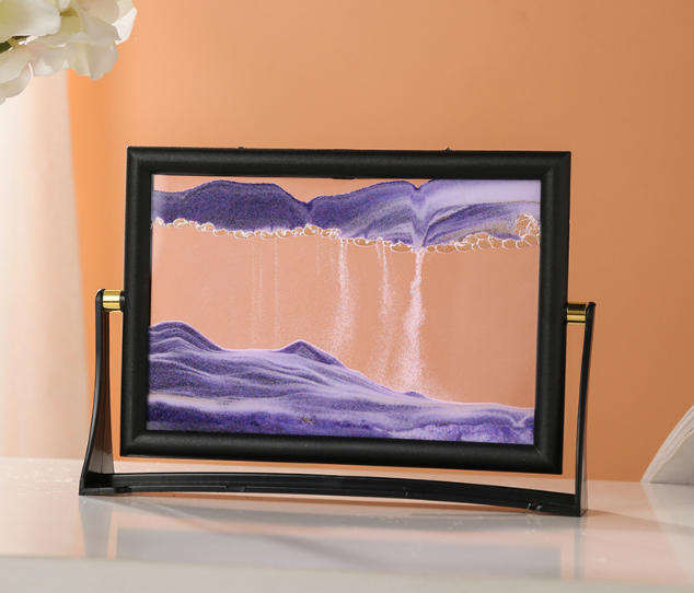 3D-картина антистресс Moving Sandscapes Песчаный пейзаж 20,5х14,5 см Фиолетовый