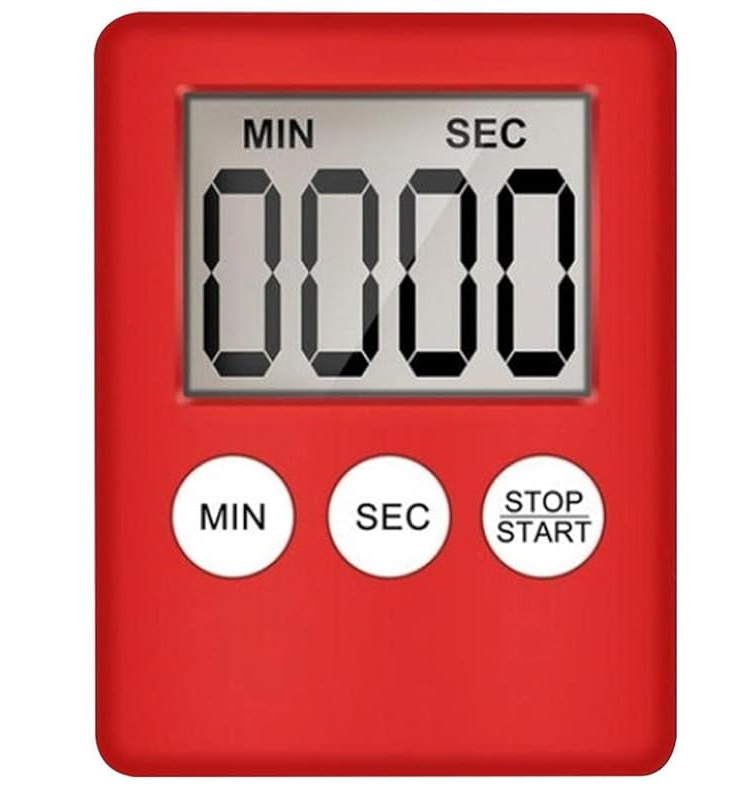 Таймер для кухни электронный с подсветкой Красный (AT-5556)
