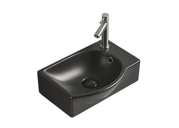 Умывальник Mexen Mista Lewa 40x28 см Black Mat (22174085L)