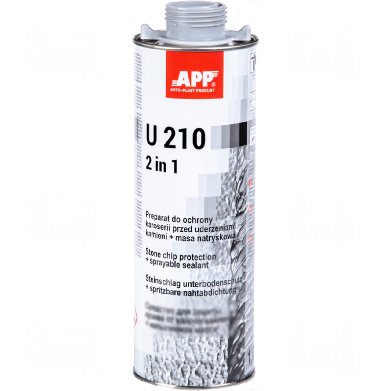 Засіб для захисту кузова та герметик 2 в 1 APP U210 UBS 1 л Сірий (APP_050111) Засіб для захисту кузова та герметик 2 в 1 APP U210 UBS 1 л Сірий (APP_050111)