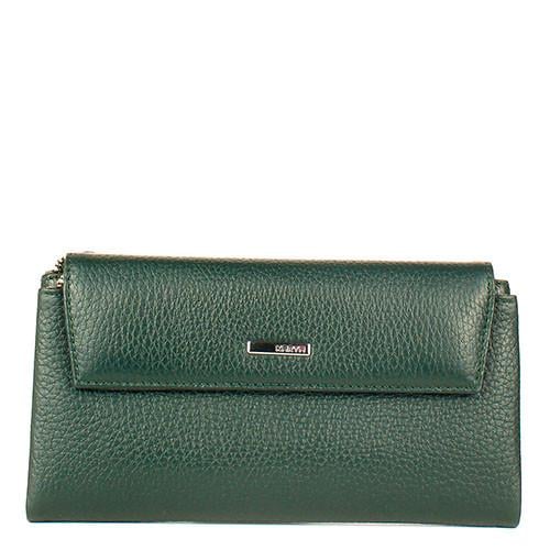 Гаманець жіночий з натуральної шкіри Karya Зелений (1173-030)