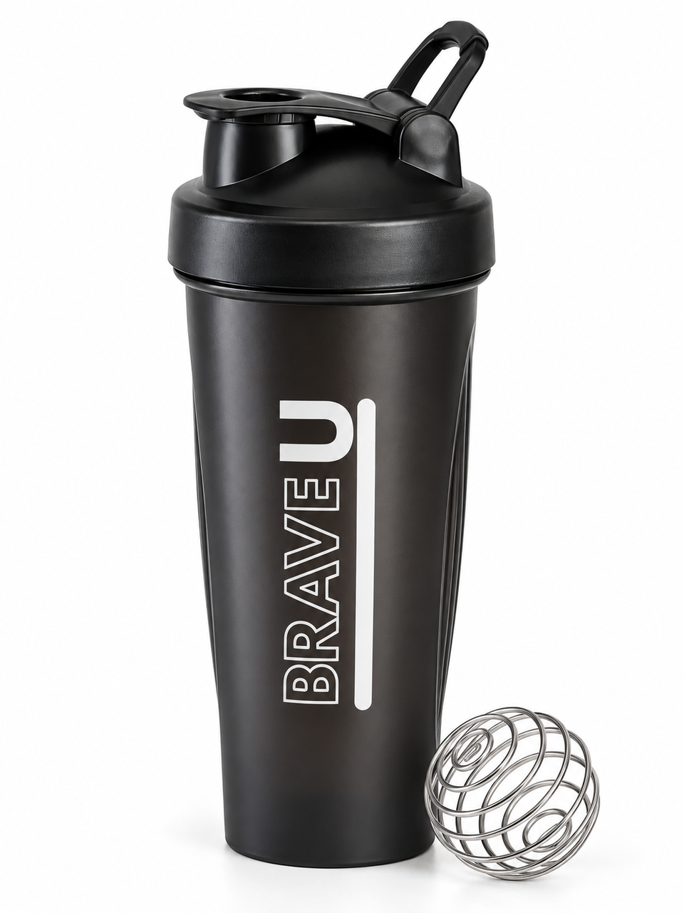 Шейкер для спортивного питания с миксером 700 мл (BraveU-700-Black)