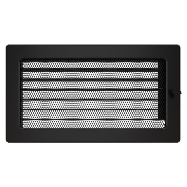 Решітка камінна SAVEN з жалюзі 17x30 Чорний (9331819)