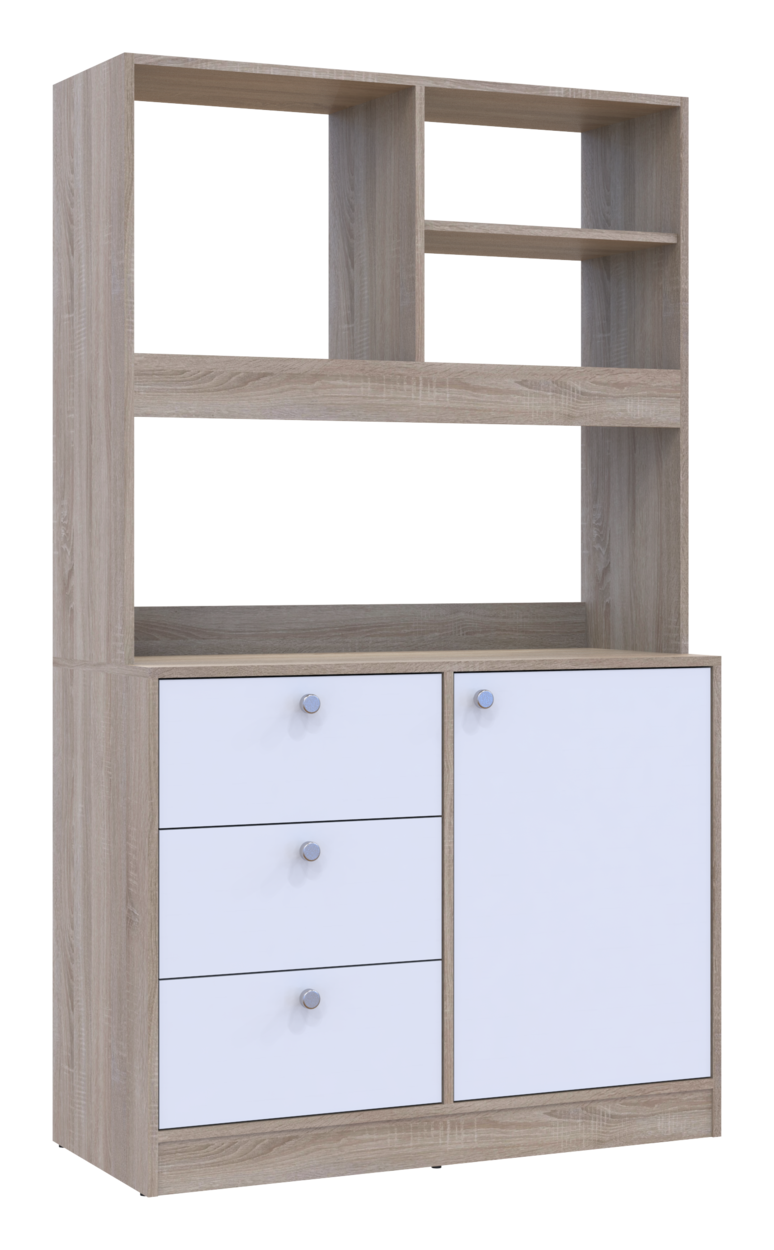 Готова кухня міні Doros Лея ДСП 100х43х171 см Дуб сонома/Білий (81359335) - фото 8