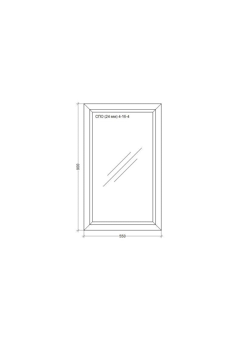 Окно металопластиковое WDS Miroplast глухое 550х900 мм (M.0.24.55.90 ) - фото 2 Окно металопластиковое WDS Miroplast глухое 550х900 мм (M.0.24.55.90 ) - фото 2