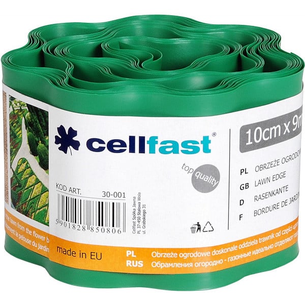 Бордюрна стрічка Cellfast городньо-газонна 30 Green (30-001)