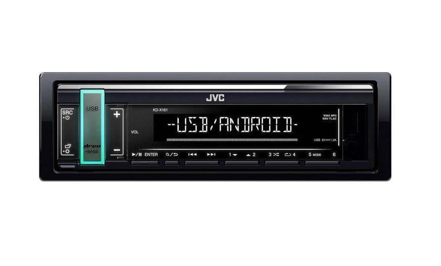 Автомагнитола JVC KD-X161 универсальная (1667571487)