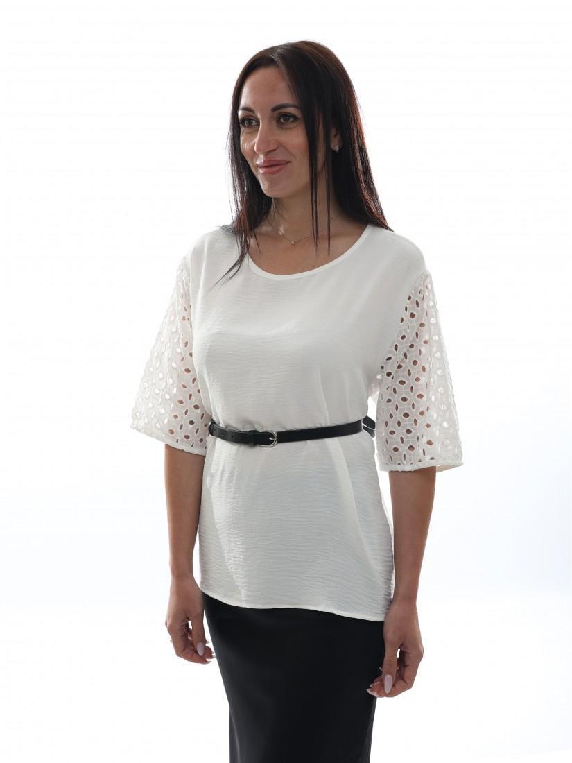 Блуза женская M@C р. 45-52 Белый (278647-54) - фото 2