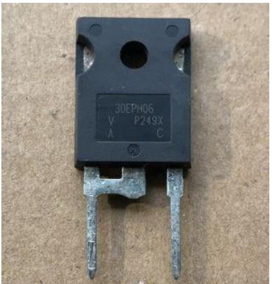 Диод 30EPH06 для SDUR1560W 600V/30A/TO247-2pin (25869)