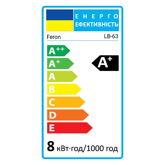 Светодиодная лампа Feron LB-63 8 Вт E27 2700K (25631) - фото 2 Светодиодная лампа Feron LB-63 8 Вт E27 2700K (25631) - фото 2