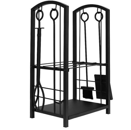 Дровяник для камина Kaminer Black металлический (8785)