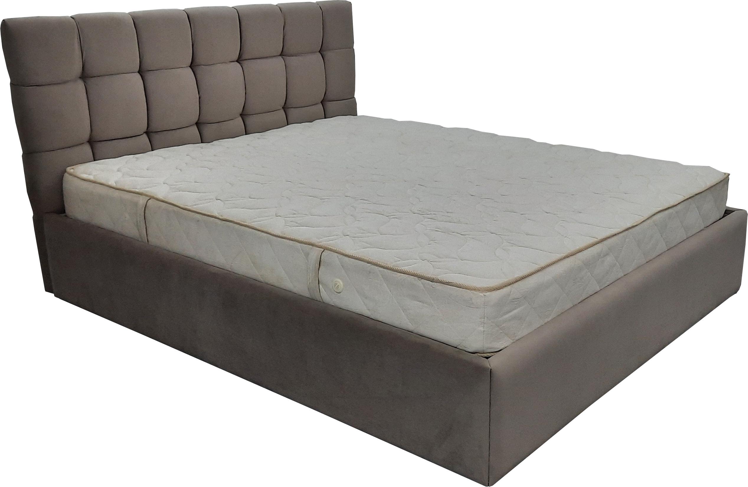 Ліжко Capitone Style Carrie з нішею для речей 160x200 см Коричневий (26225297)