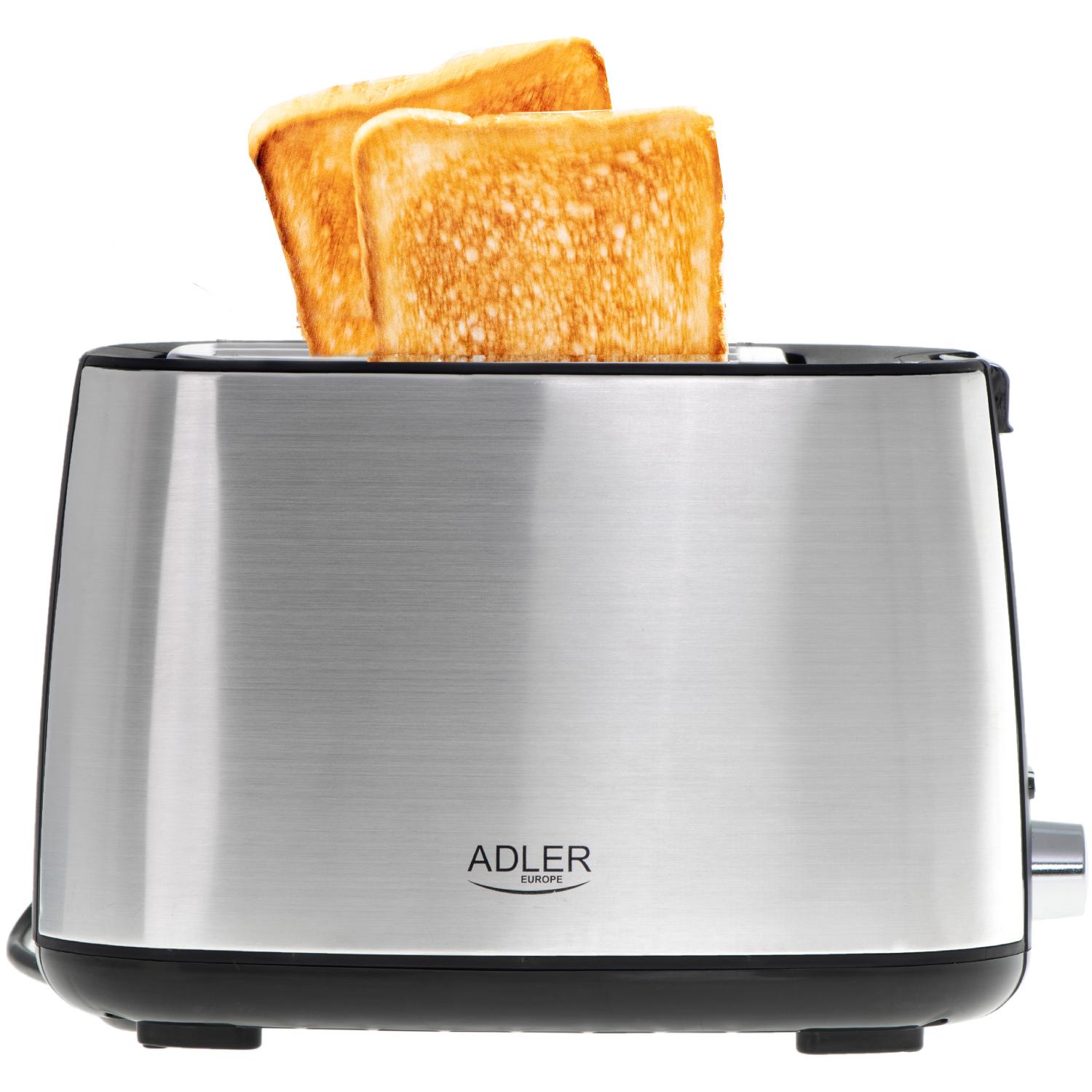 Тостер Adler AD 3214 900W 2 відділення 7 режимів Silver (AD3214) - фото 8