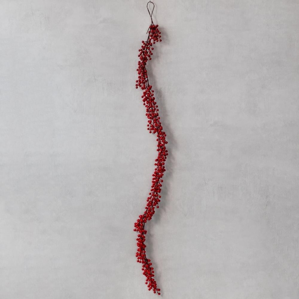 Декоративна гілка Червоні ягоди 176 см (9171-020)