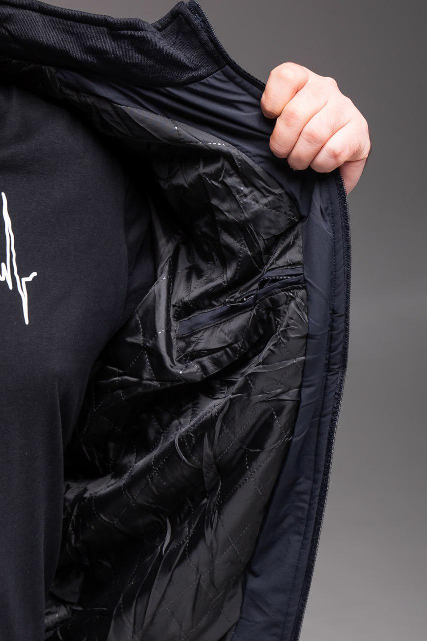 Ветровка мужская демисезонная батал р. 64 Синій (2428/1/3) - фото 5