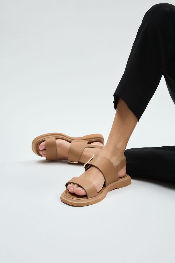 Босоножки женские LONZA кожаные р. 41 Бежевый (197622)