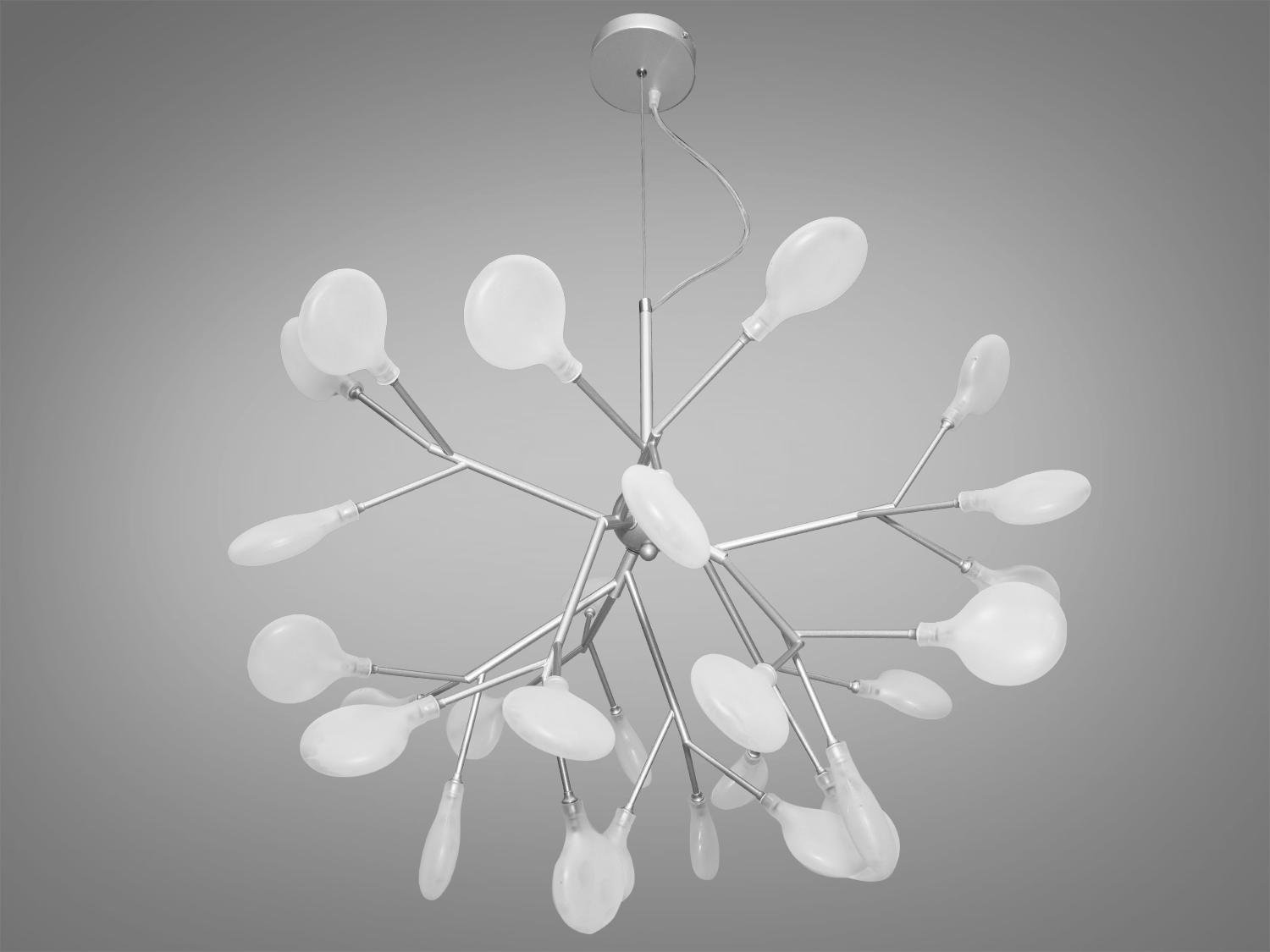 Люстра динамическая Светлячок 27 ламп Хром (HXD8048/27CH) - фото 2