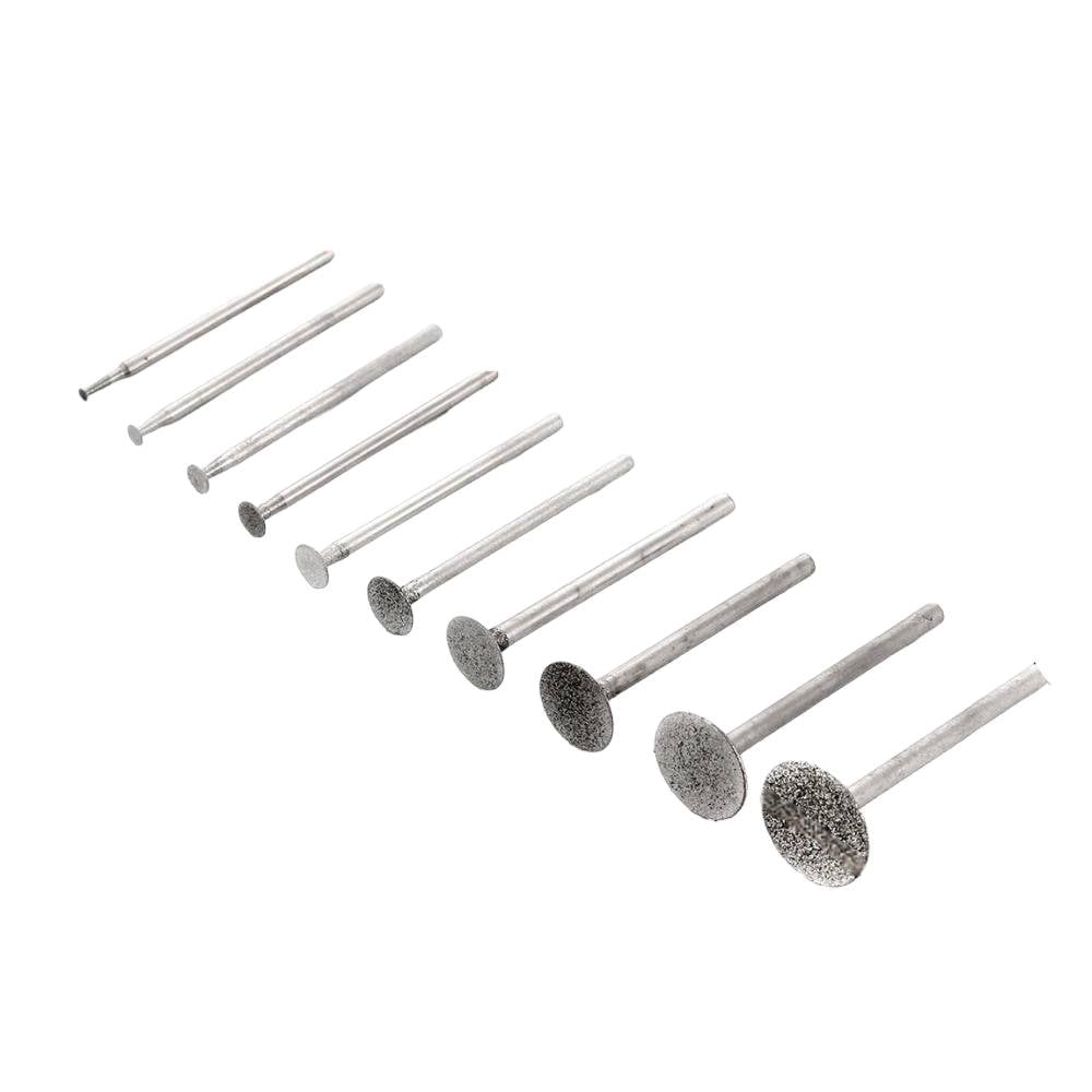 Набір алмазних шліфувальних головок 2,35-3,2 мм 10 шт. (447а) Набір алмазних шліфувальних головок 2,35-3,2 мм 10 шт. (447а)