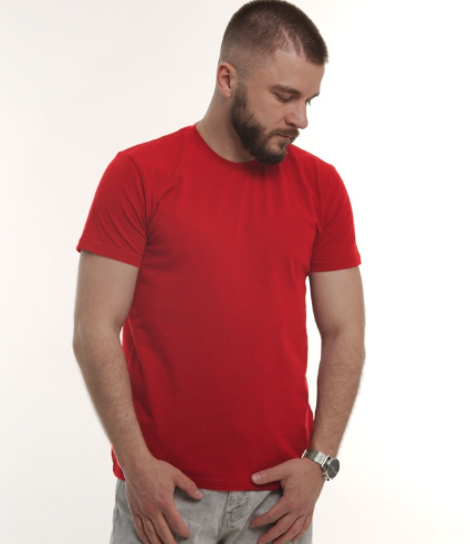 Футболка мужская GBI Base хлопковая XXL Красный (12945)