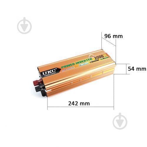 Инвертор автомобильный UKC 24V-220V 2000W - фото 3