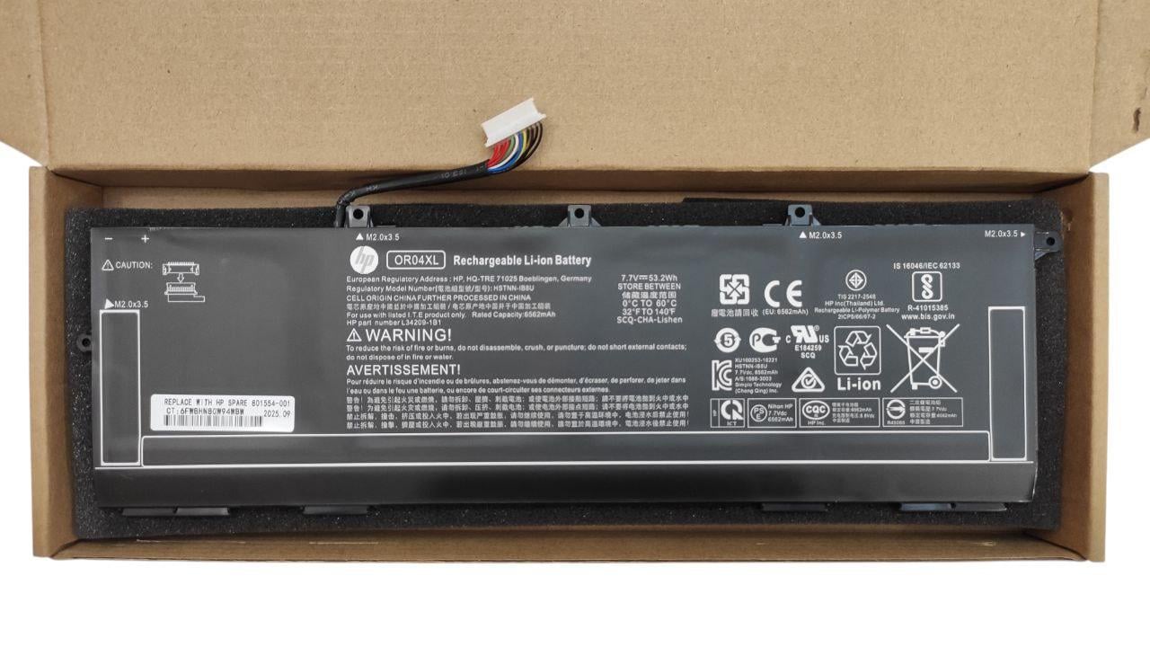 Аккумулятор для HP EliteBook x360 830 G5/G6/G7 0R04XL OR04XL 6562 mAh 53,2 Wh (32627285)