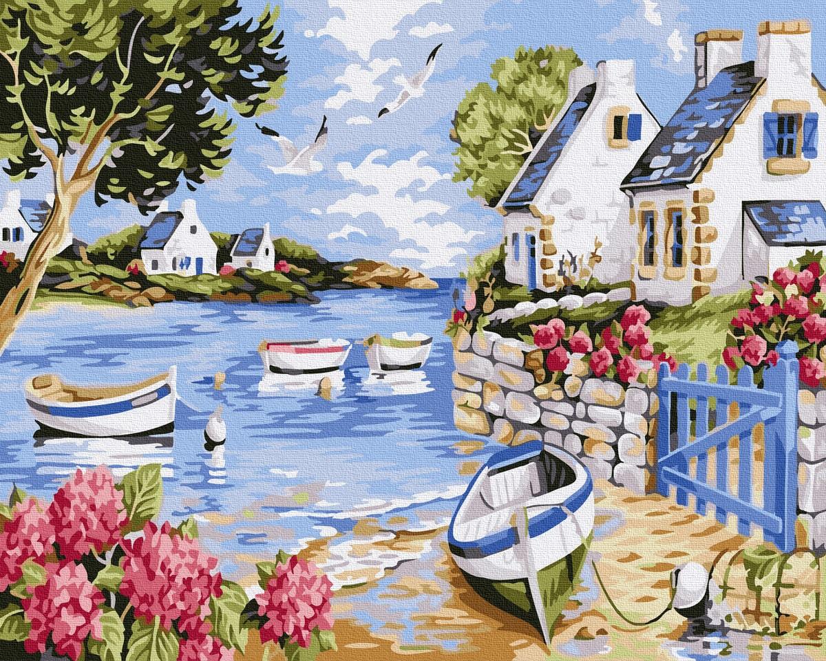Картина за номерами Brushme GX31123 Річкові кораблики 40x50 см (1404508691) Картина за номерами Brushme GX31123 Річкові кораблики 40x50 см (1404508691)