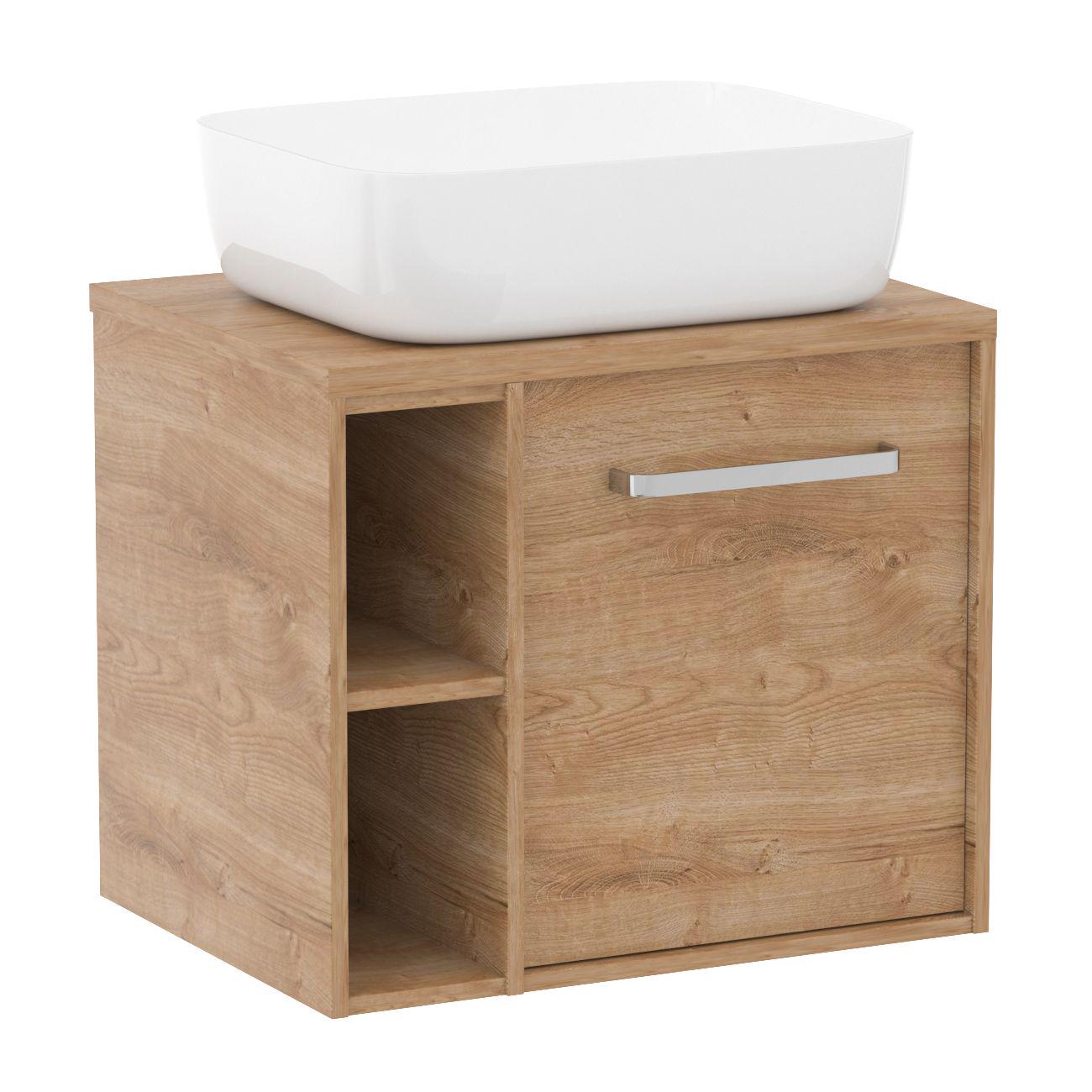 Тумба с умывальником подвесная Imprese VYSKOV f3205Dr 60x44x50 см Бежевый (161378)