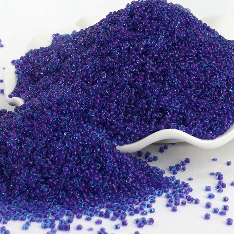 Бисер Прокрашенный 2 мм 50 г Синий с розовым (БР0002к47)