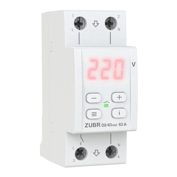 Реле напряжения ZUBR D2-63 RED (1712774254) Реле напряжения ZUBR D2-63 RED (1712774254)