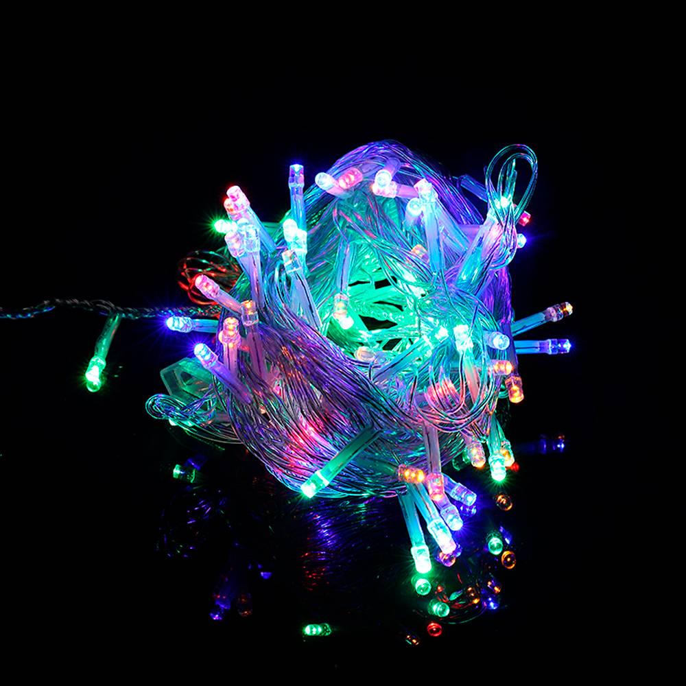 Гірлянда 100 LED Діод 10 м 8 режимів прозора ізоляція Mix Color Гірлянда 100 LED Діод 10 м 8 режимів прозора ізоляція Mix Color