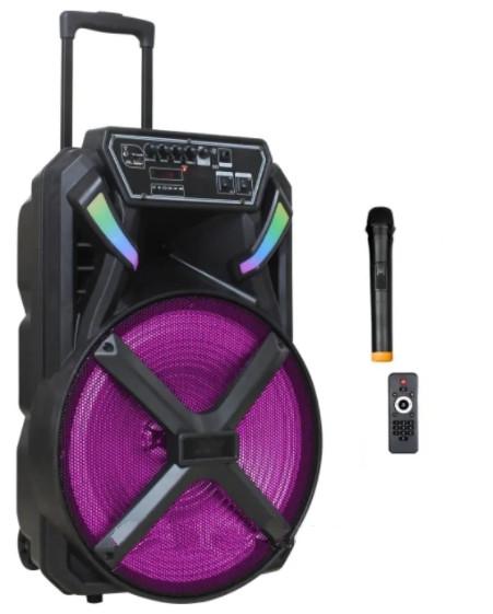 Колонка акумуляторна ZXX-8884 з радіомікрофоном 120 W USB/FM/Bluetooth - фото 1