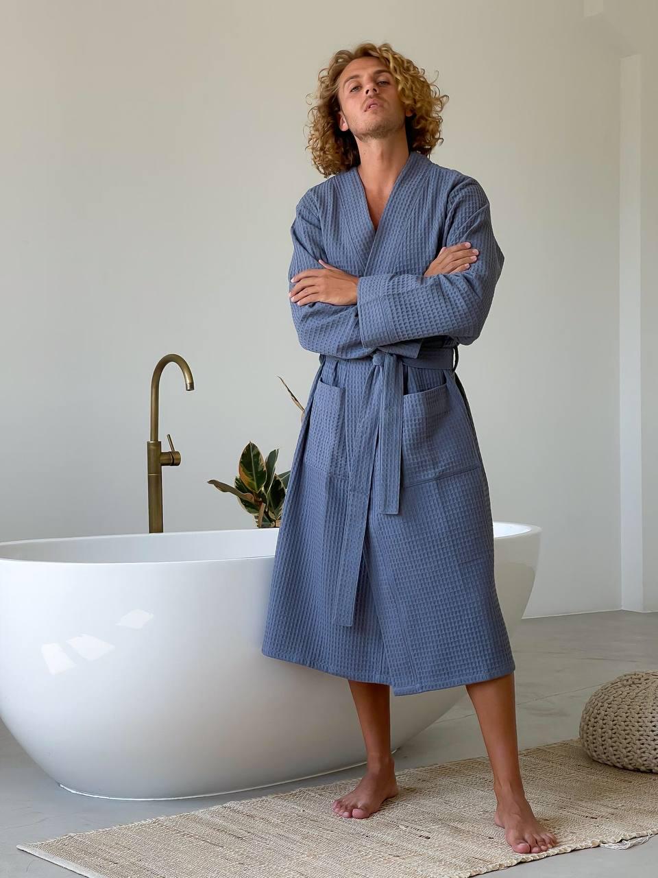 Подарочный набор мужской COSY халат/колт/полотенце L Маренго (801N+703 + Cb211+к11COSY)