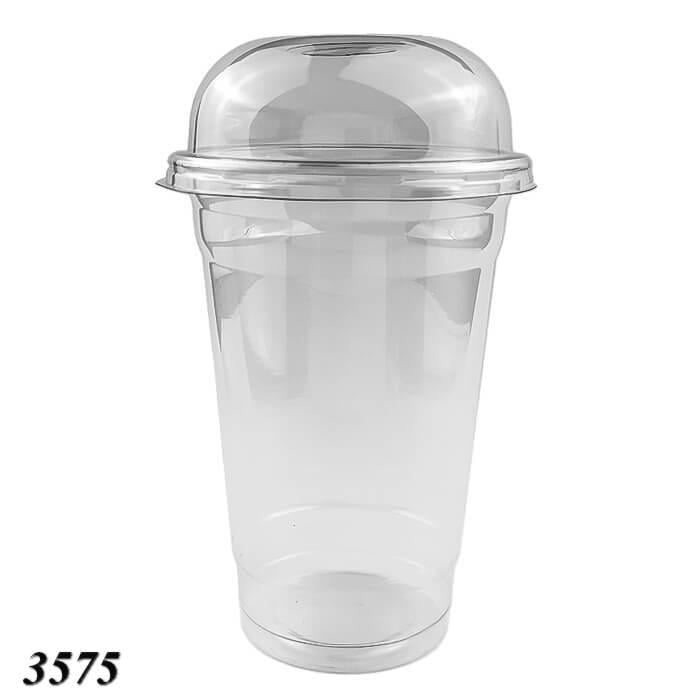 Стакан с купольной крышкой с отверстием 500 мл. 1000 шт. (3575) - фото 2 Стакан с купольной крышкой с отверстием 500 мл. 1000 шт. (3575) - фото 2