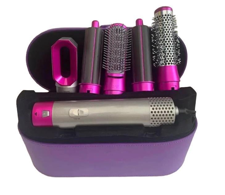 Фен-стайлер женский для волос 5в1 в подарочном кейсе Фиолетовый(2104618480) Фен-стайлер женский для волос 5в1 в подарочном кейсе Фиолетовый(2104618480)