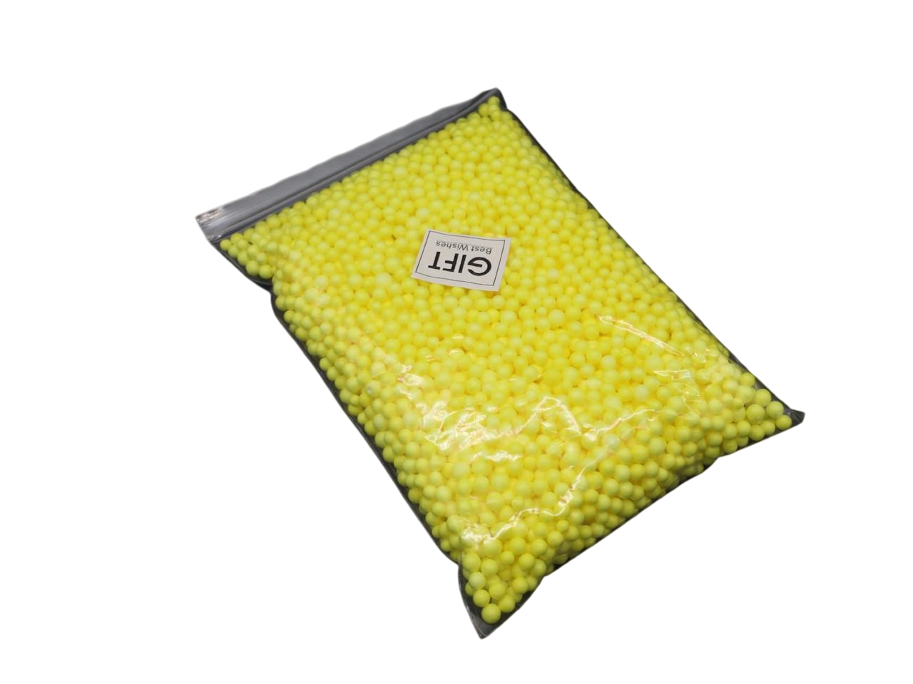 Шарики пенопластовые наполнитель для украшения и рукоделия 20 г Желтый (KR-024-5)