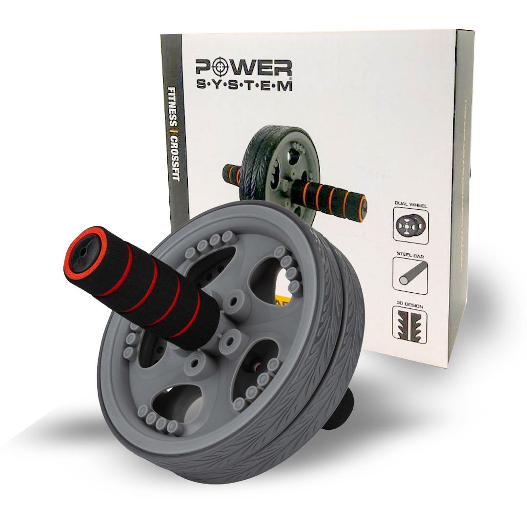 Колесо для преса Power System PS-4042 Dual-Core Ab Wheel GreyBlack (14426221) - фото 3