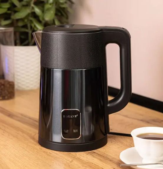 Електрочайник Sokany SK-09017 2,5 л 1500 Вт Чорний - фото 7 Електрочайник Sokany SK-09017 2,5 л 1500 Вт Чорний - фото 7