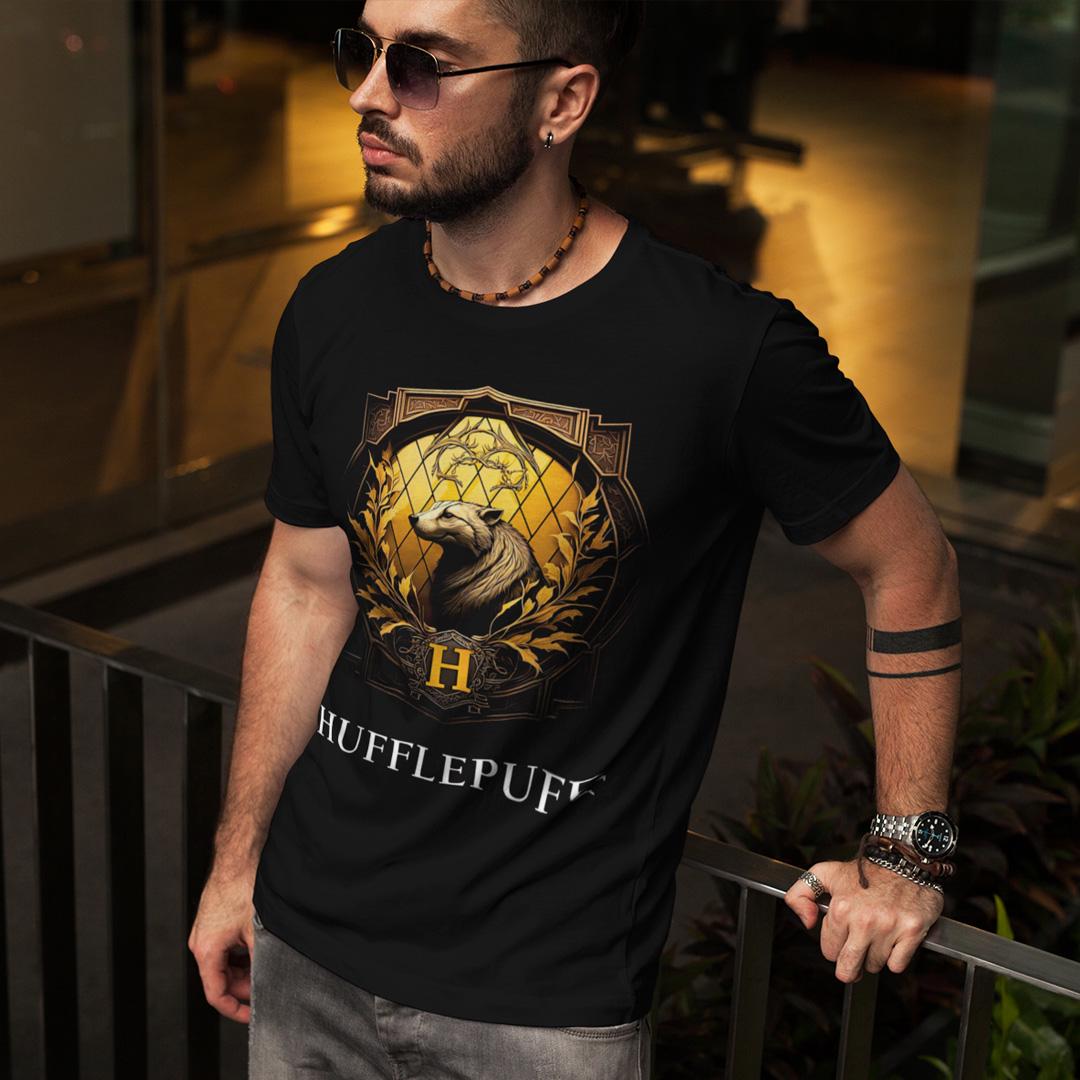 Футболка унисекс Harry Potter Hufflepuff 2XL Черный (0000010091)