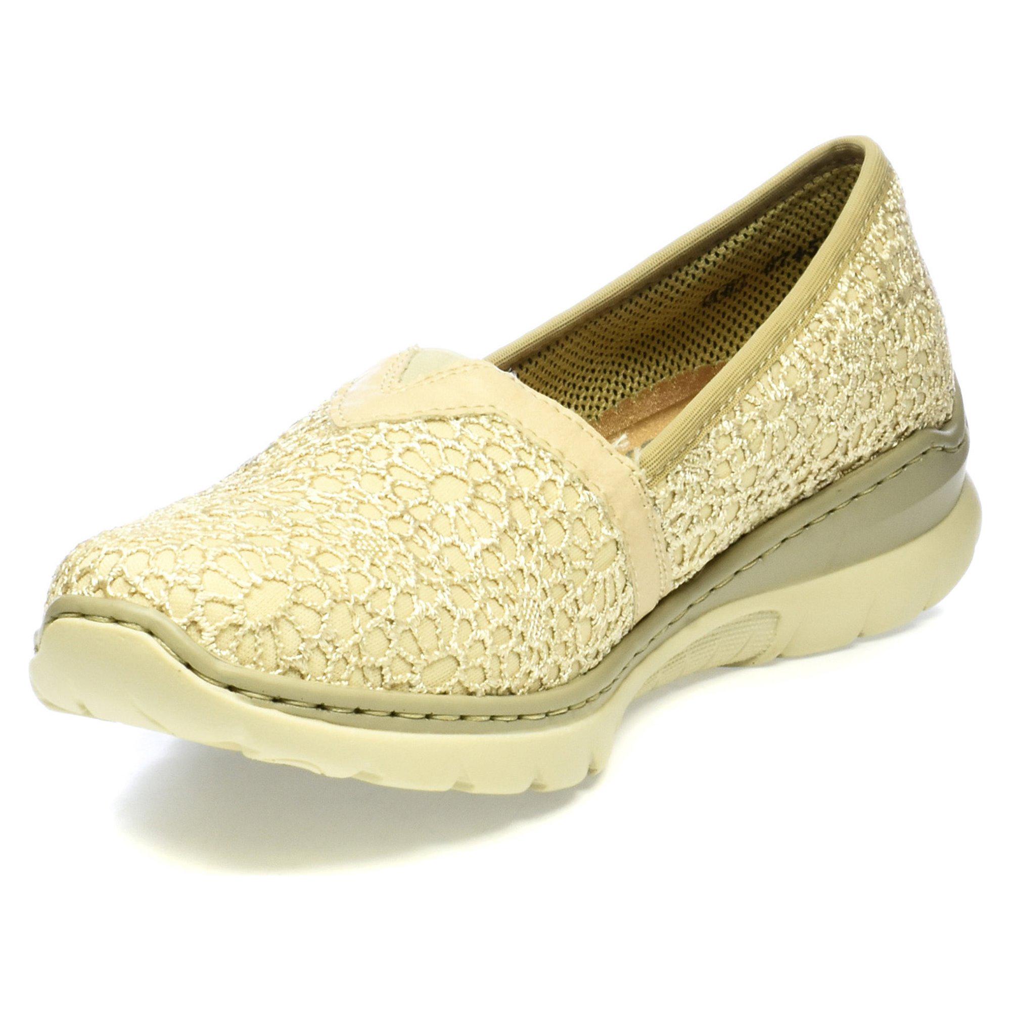 Мокасины женские Rieker р. 36 Бежевый (04633-36) - фото 3