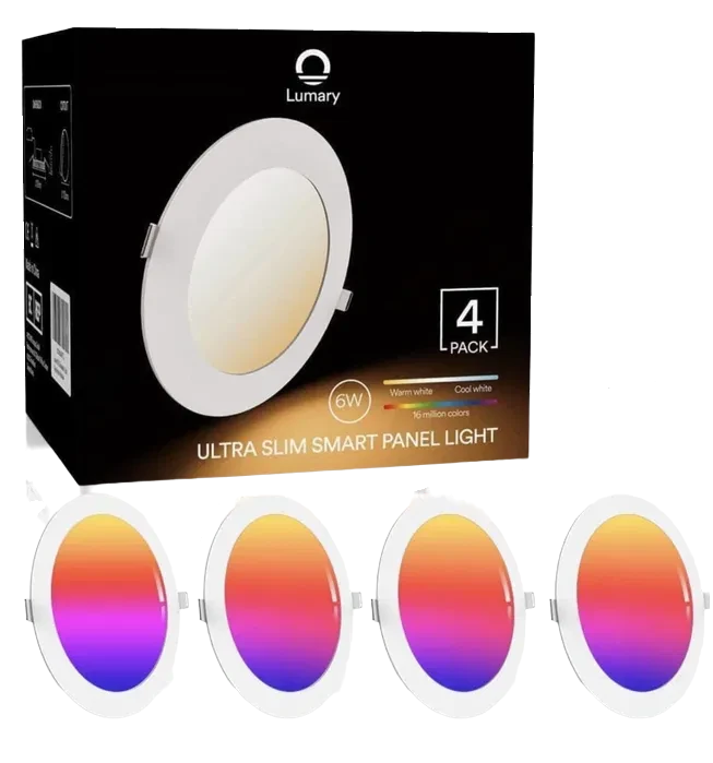 Світильник світлодіодний Lumary Ultra Slim Smart Panel Light стельовий 6 Вт 4 шт. (2313006580)