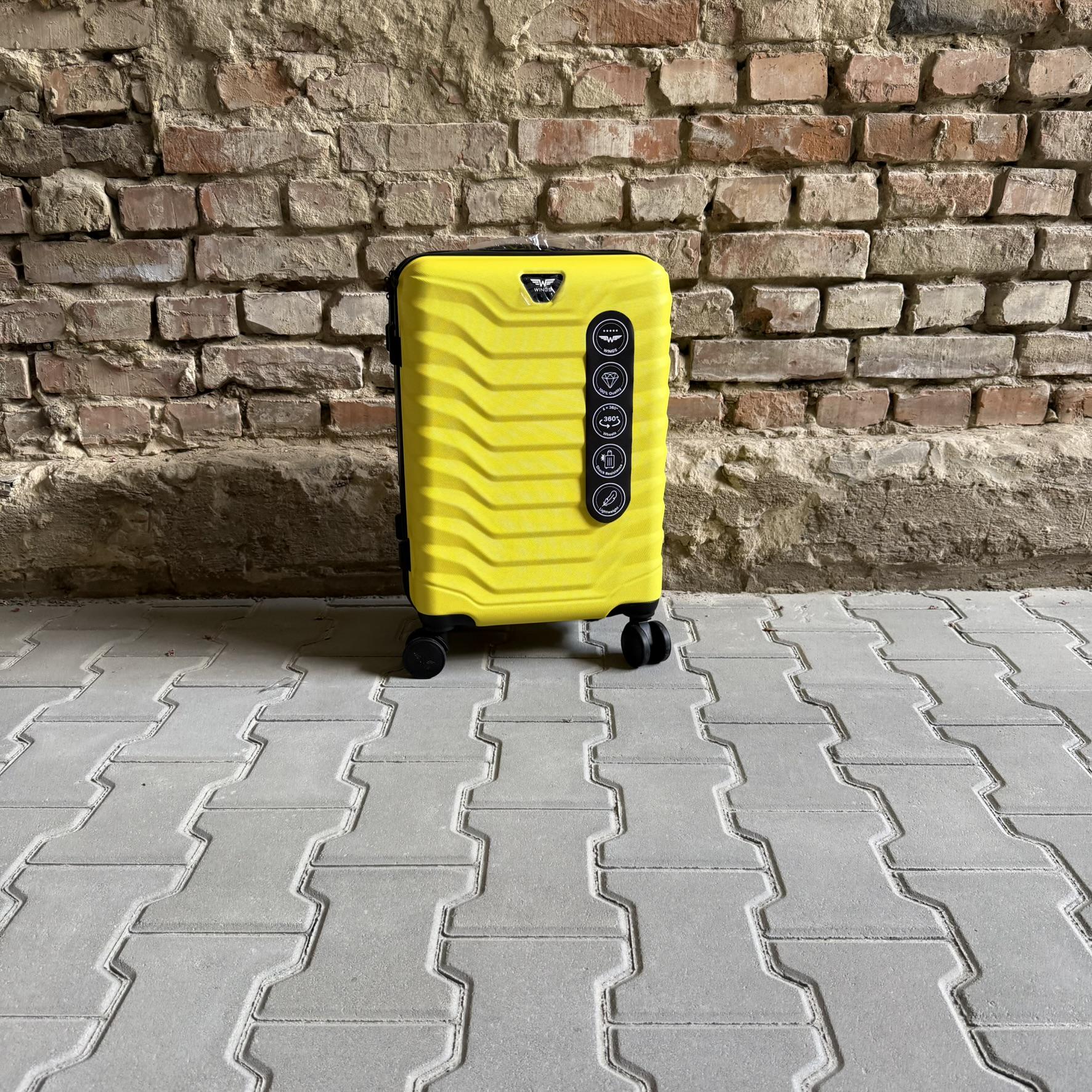 Валіза Wings PEA01 дорожня S Жовтий (26557636) - фото 2 Валіза Wings PEA01 дорожня S Жовтий (26557636) - фото 2