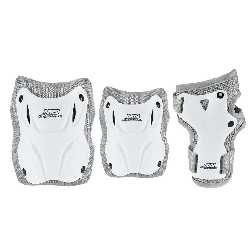 Комплект защитный Nils Extreme H407 L White/Grey - фото 1