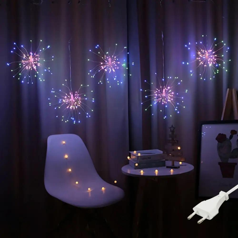 Гирлянда-штора светодиодная Фейерверк 500 LED 5 пучков 8 режимов 220V 3x0,6 м Мультиколор