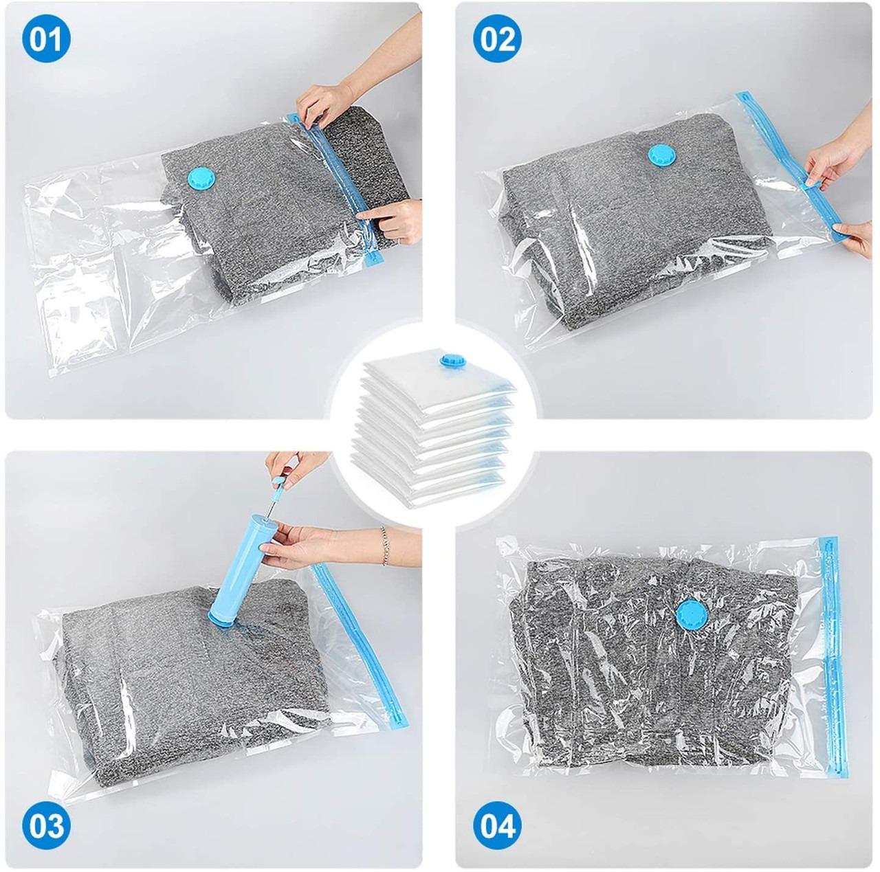 Пакети вакуумні для одягу із насосом 40 шт. 40х60/60х80 см (3000051-TOP-2) - фото 5 Пакети вакуумні для одягу із насосом 40 шт. 40х60/60х80 см (3000051-TOP-2) - фото 5