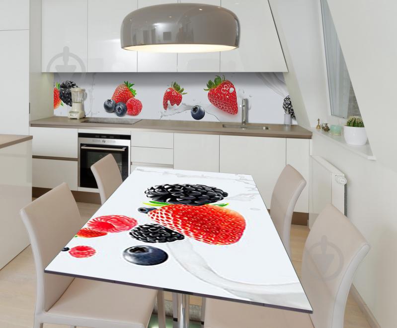 Наклейка виниловая на стол Zatarga "Сочные ягоды" 600х1200 мм Наклейка виниловая на стол Zatarga "Сочные ягоды" 600х1200 мм