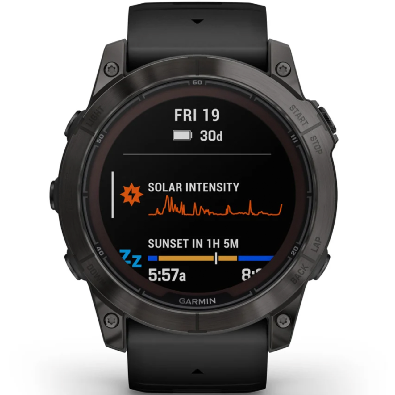 Смарт-часы Garmin Fenix 7X Pro Sapphire Solar Carbon G. DLC Tit. with Black Band (010-02778-10/11) - фото 6