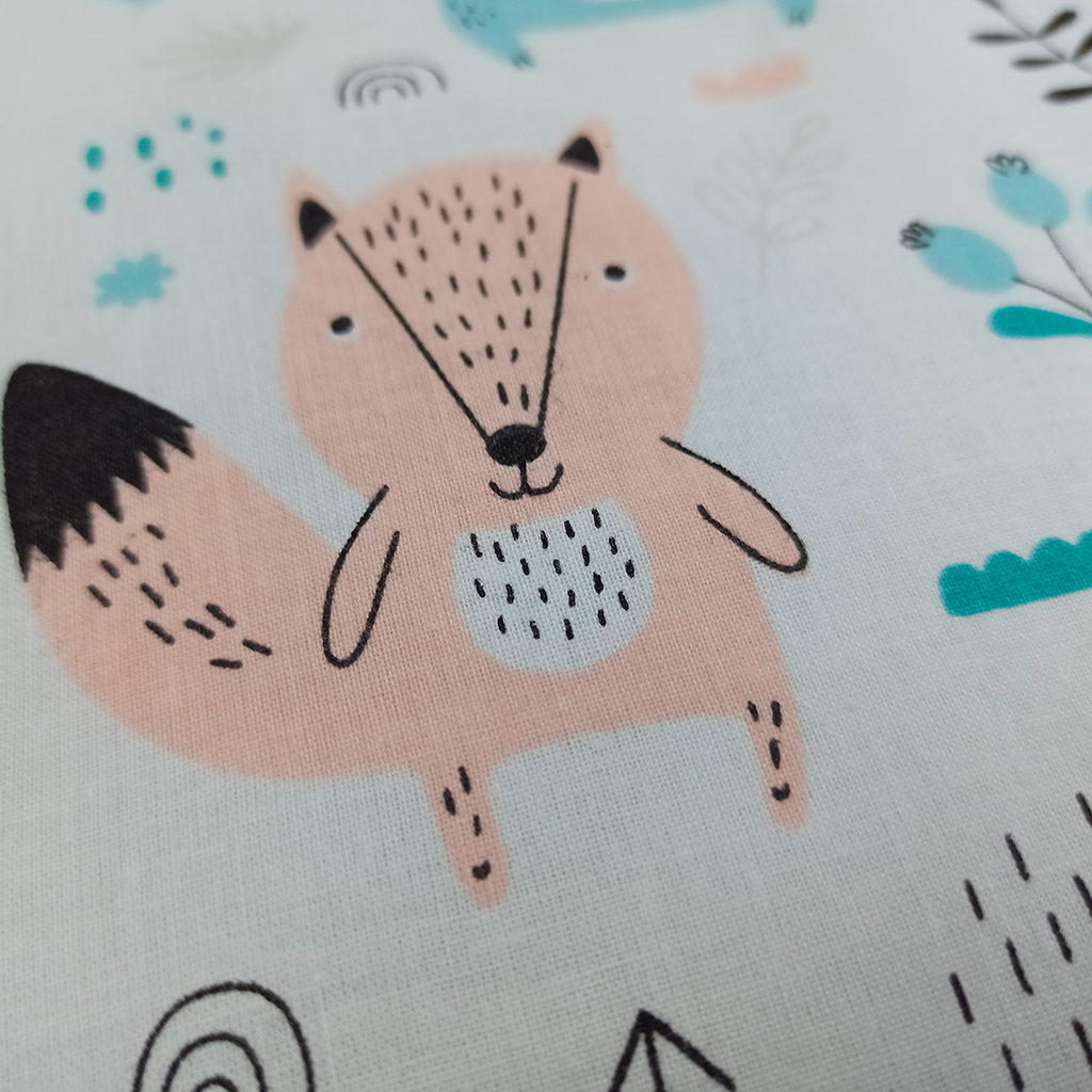 Наволочка Бирюзовые мишки на белом 45х35 см хлопок (SH-4519-TXPWCO-UA-20) - фото 3