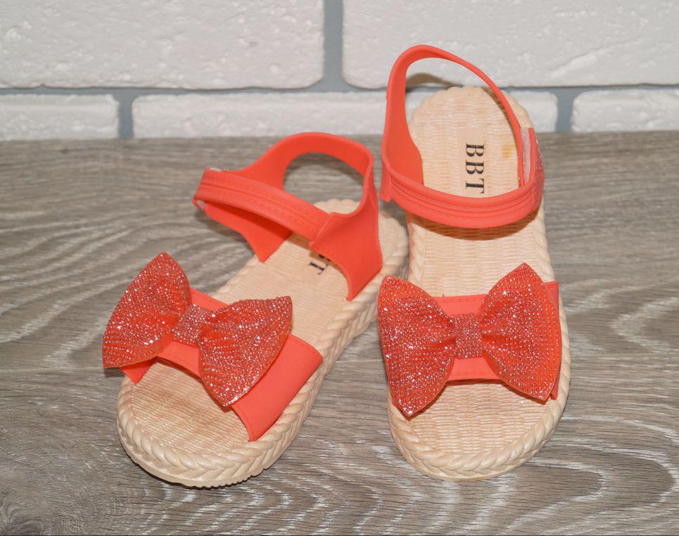 Босоніжки для дівчинки BBT р. 31 17 см Кораловий (30850-31)